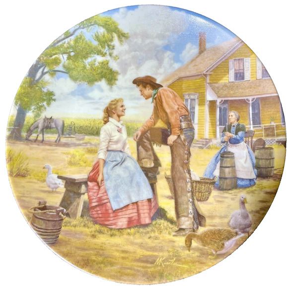 Oklahoma the Musical Knowles By Mort Kunstler Set of 3 Ceramic Plates - Vintage - Picture 7 of 8